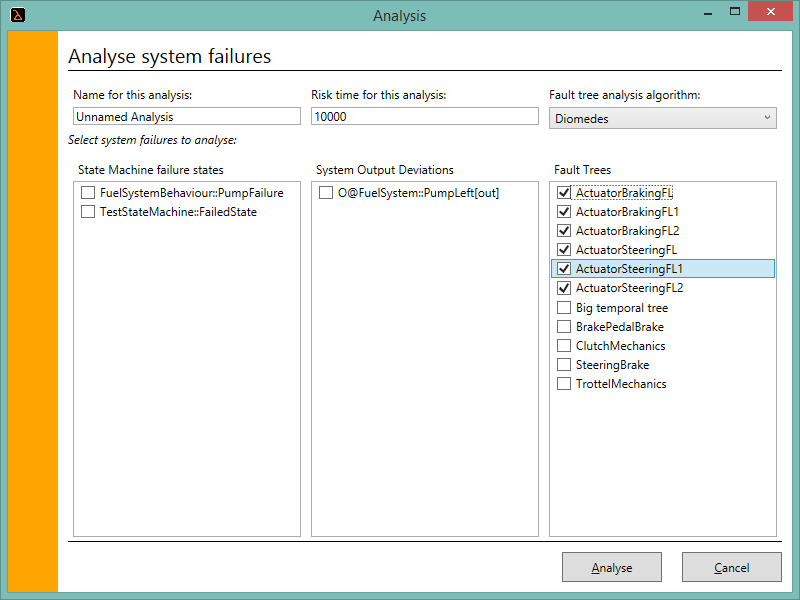 Synthesis & analysis options